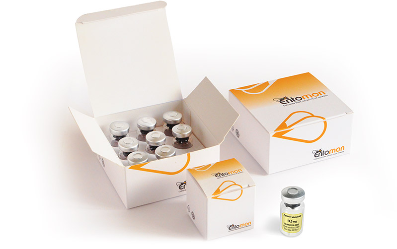 Packaging for transporting glass vials of Hymenoptera venom